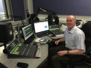 Rob Osborne of Red Knight Solutions at the Express FM studio