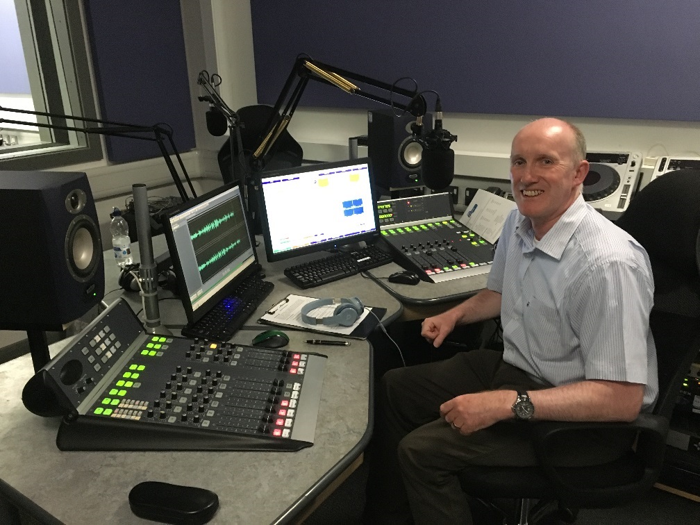 Rob Osborne of Red Knight Solutions at the Express FM studio