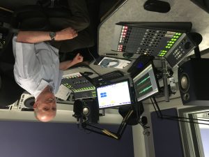 Rob Osborne of Red Knight Solutions at the Express FM studio