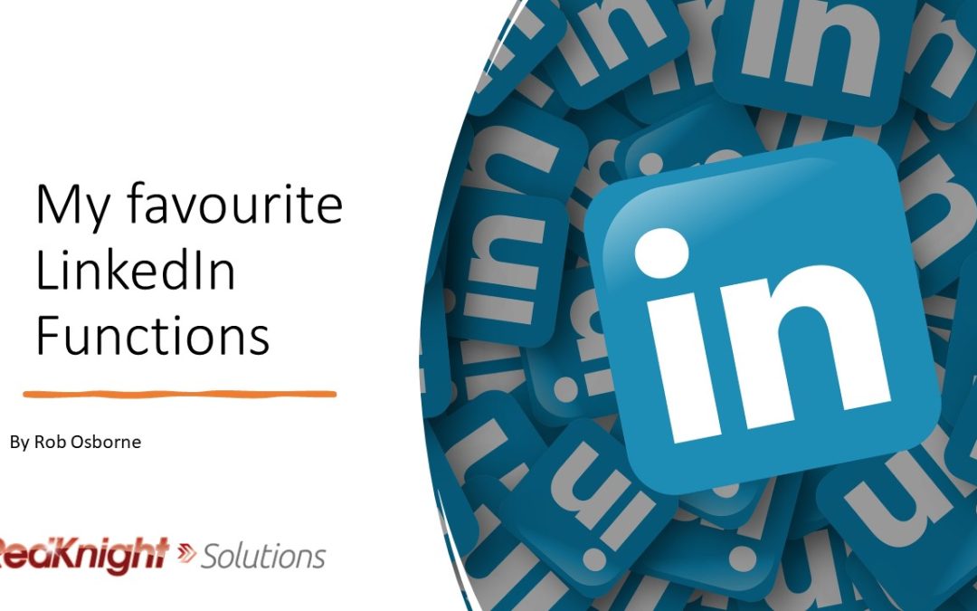 My Favourite LinkedIn Functions - featured image with LinkedIn Logo